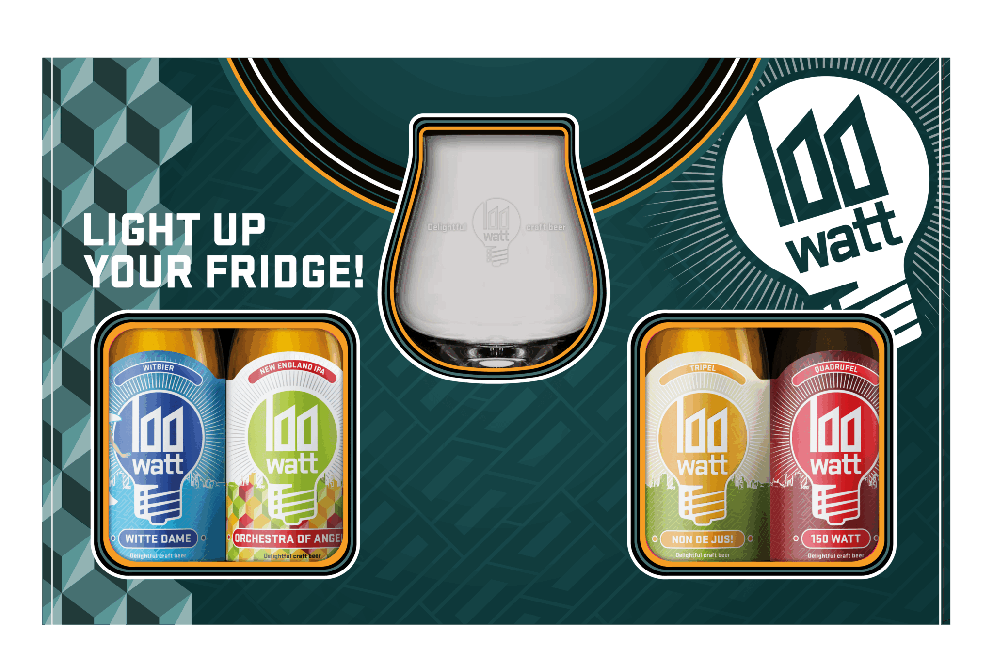 4-pack met glas 100 Watt preview