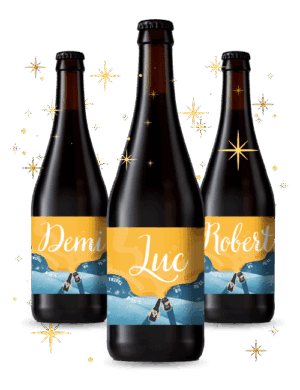 Kerstbier met Naam - Uniek voor de Feestdagen